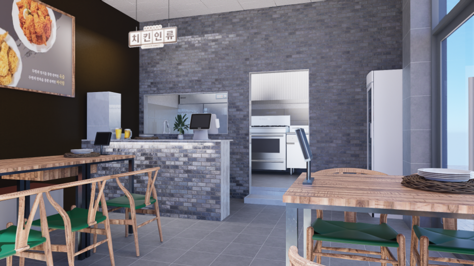 평택 고덕 자연앤자이아파트 상가 치킨일류 12평